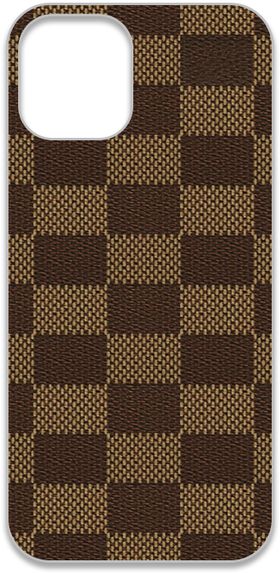 OZO Leather Checked SE119LCB Mobile Skin for Apple Iphone 11Pro Max Bronw - Image 2