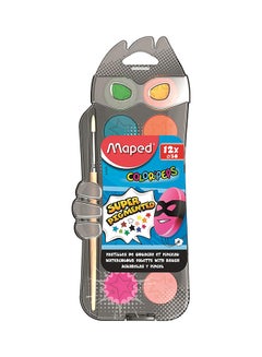 Maped 12-Piece Super Pigmented Watercolor Set Multicolour  - Image 3