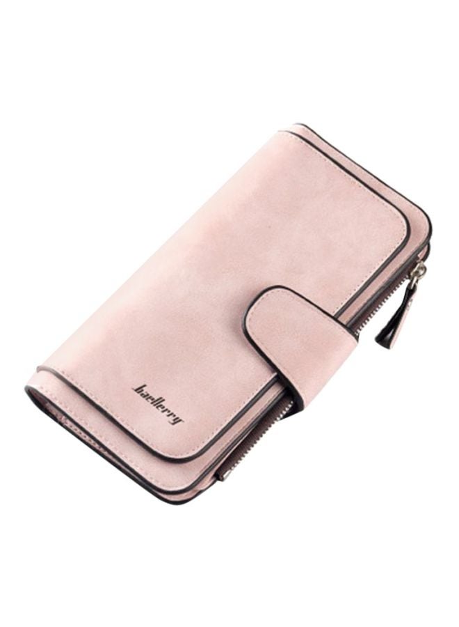 Zip Closure Wallet Beige
