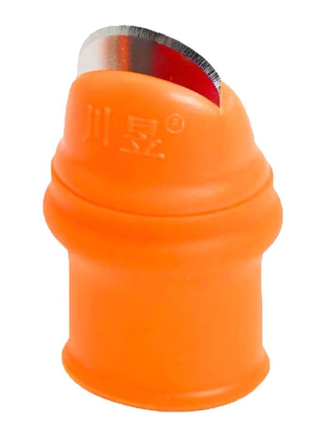 Pick Beans Thumb Blade With Finger Glove Orange 6 x 3centimeter - Image 1