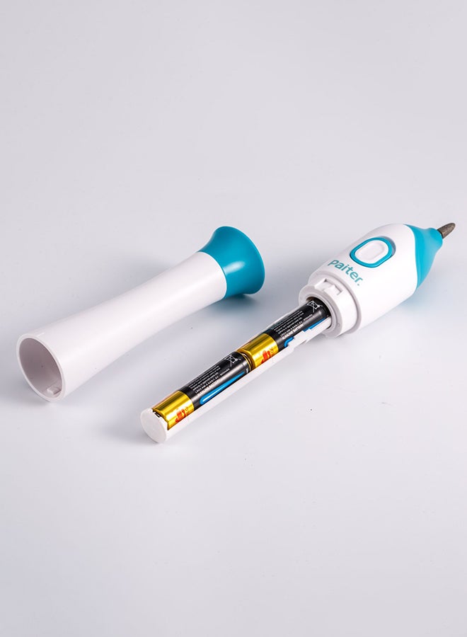 Paiter 5 In 1 Manicure/Pedicure Set White/Blue - Image 3