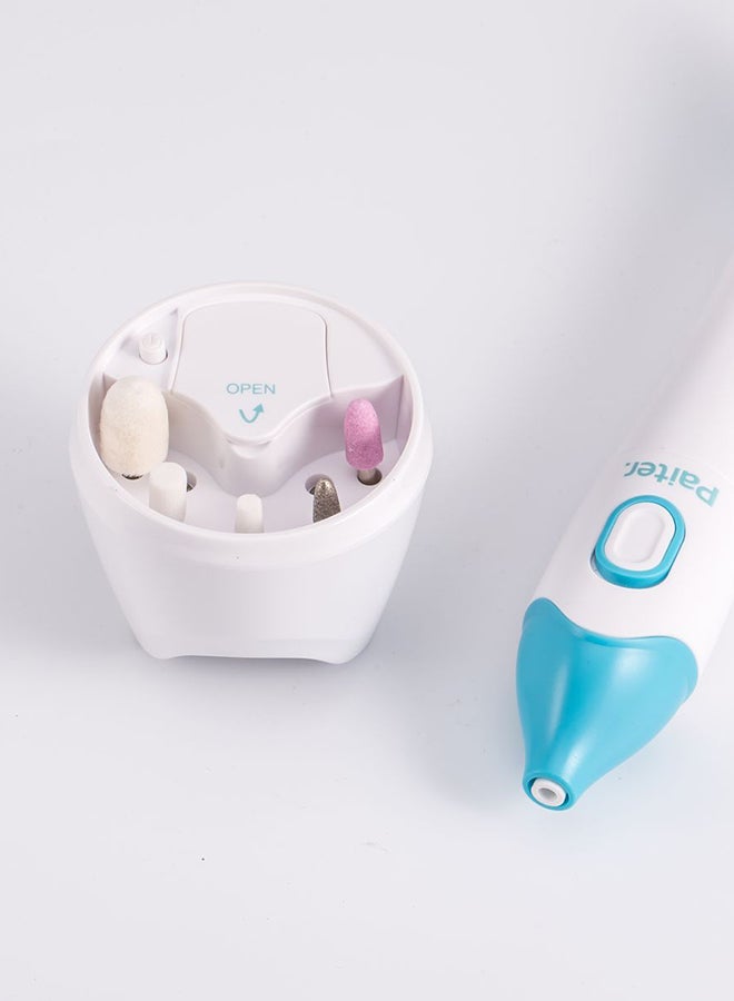 Paiter 5 In 1 Manicure/Pedicure Set White/Blue - Image 5