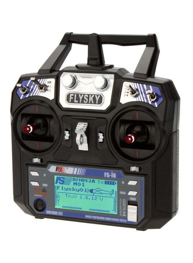 FS-i6 Radio System Transmitter For RC Helicopter Glider Transmitter 174x89x190, Receiver 40x21x7