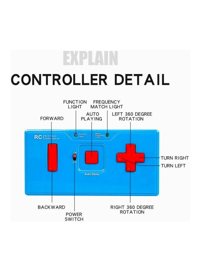 كريت تويز سيارة بهلوانية للطرق الوعرة مزودة بجهاز تحكم عن بعد 15x8x9سم - Image 2