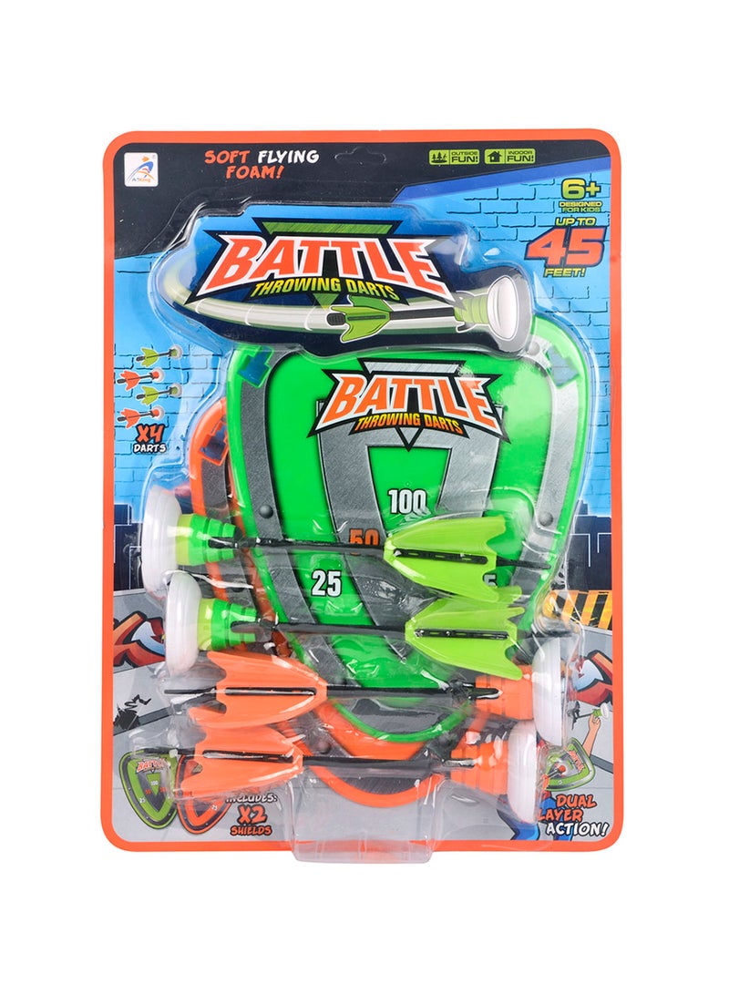 Aoxing 4-Piece Battle Throwing Darts With 2 Shields - Image 1