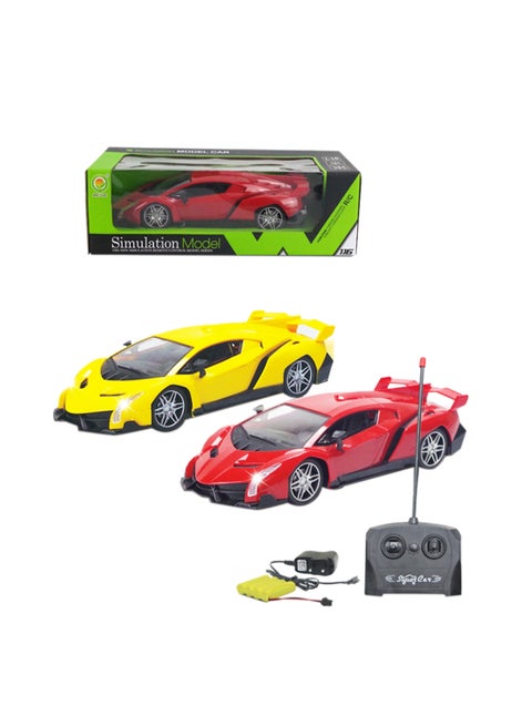 1:14 R/C Car With Light And Batteries - Assorted