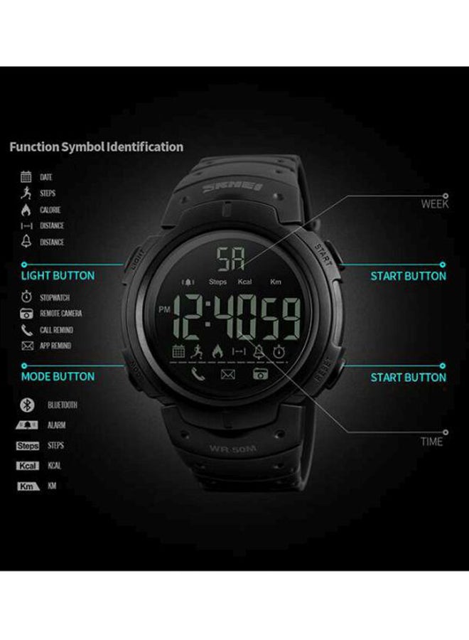 SKMEI - Water Resistant Smartwatch Black - Image 1