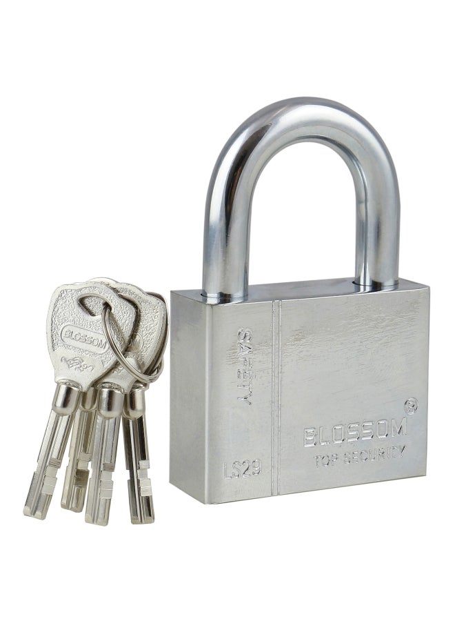 Blossom Disc Mechanism Padlock With 3 Keys Silver - Image 1