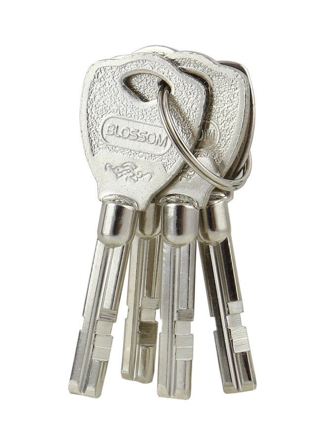 Blossom Disc Mechanism Padlock With 3 Keys Silver - Image 2