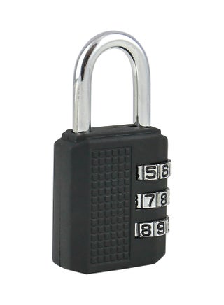 Combination Password Padlock Black/Silver 32.1x4.8mm - v1595328315/N39389890A_1