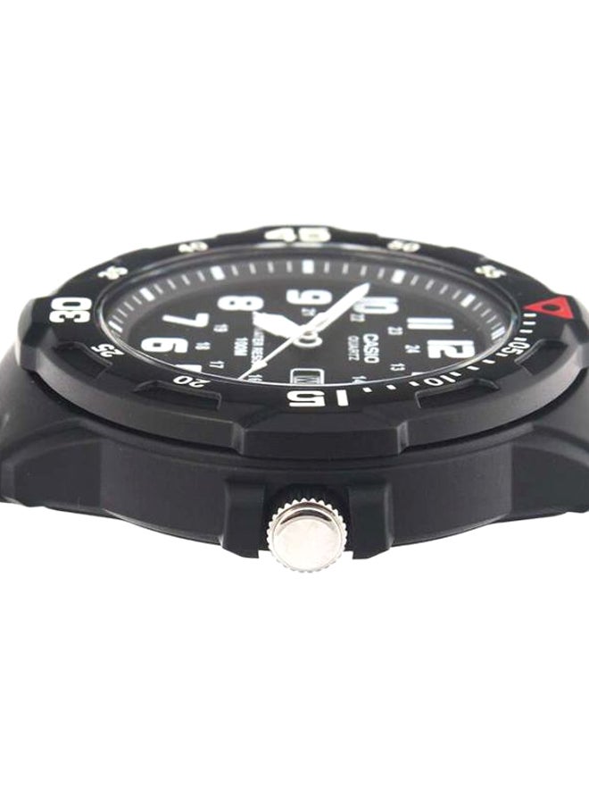 كاسيو ساعة يد بعقارب مقاومة للماء طراز MRW-200H-1BVEF - 45 مم - أسود للرجال - Image 4