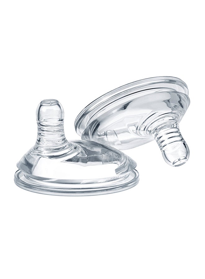 Ultra Fast Flow Bottle Teats, Pack Of 2, 6+ Months - Clear