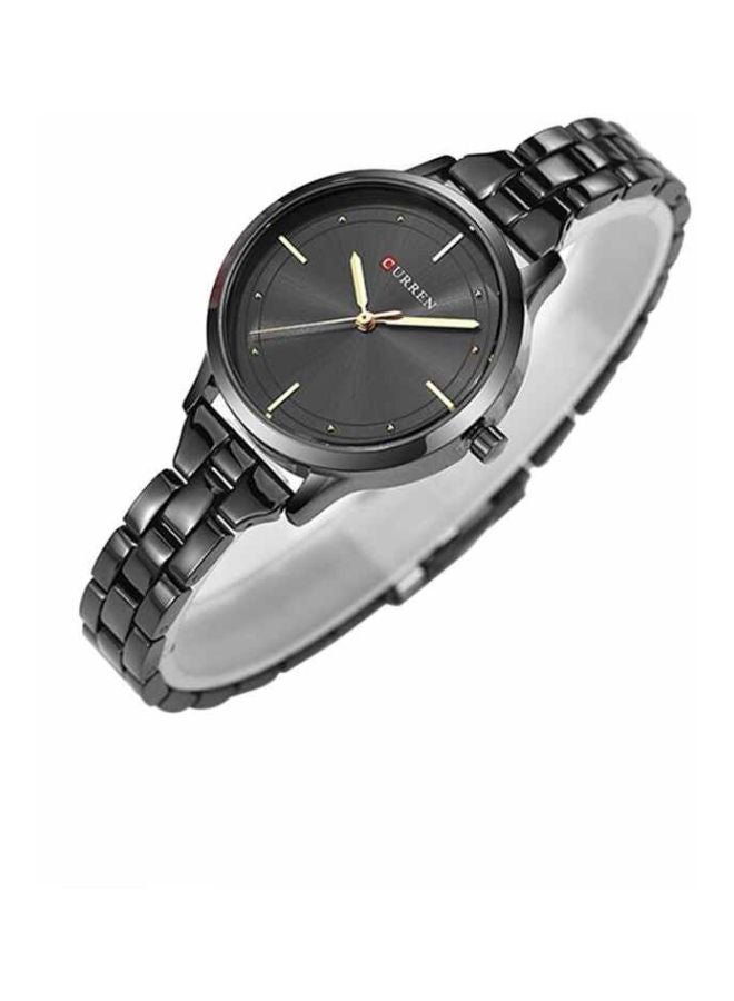 CURREN - women Water Resistant Analog Watch 9019 - 30 mm - Black - Image 1
