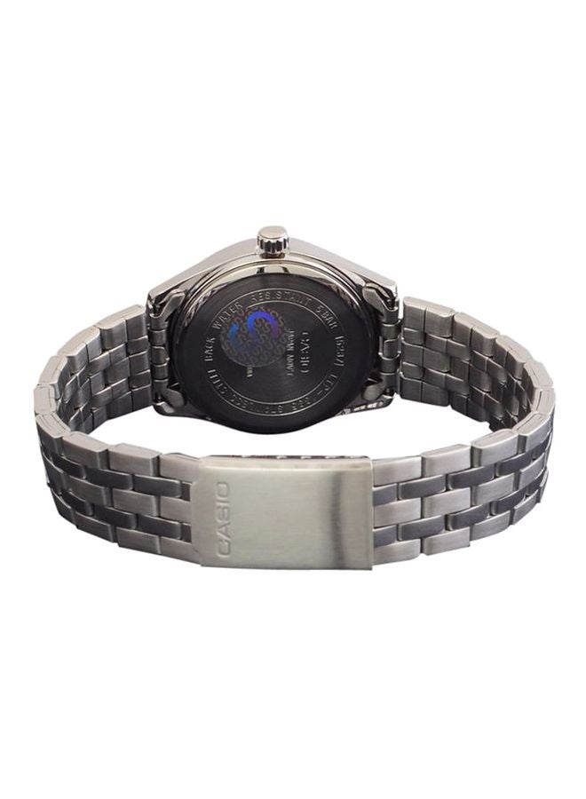 كاسيو ساعة يد إنتايسر كوارتز بعقارب مقاومة للماء طراز LTP-1335D-1AVDF - 36 مم - فضي للنساء - Image 2