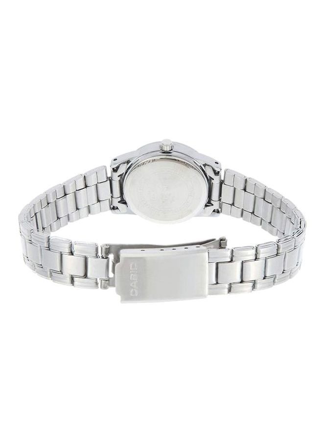 CASIO Women's Water Resistant Analog Watch LTP-V001D-1BUDF - 25 mm - Silver - Image 2