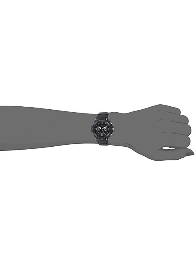 CASIO Men's Youth Water Resistant Chronograph Watch MCW-100H-1A3VDF - 49 mm - Black - Image 4