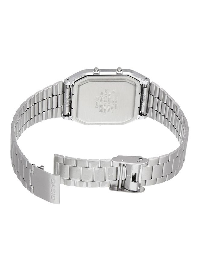 CASIO Vintage Series Analog & Digital Watch AQ230A-1DMQ - 28 mm - Silver - Image 2