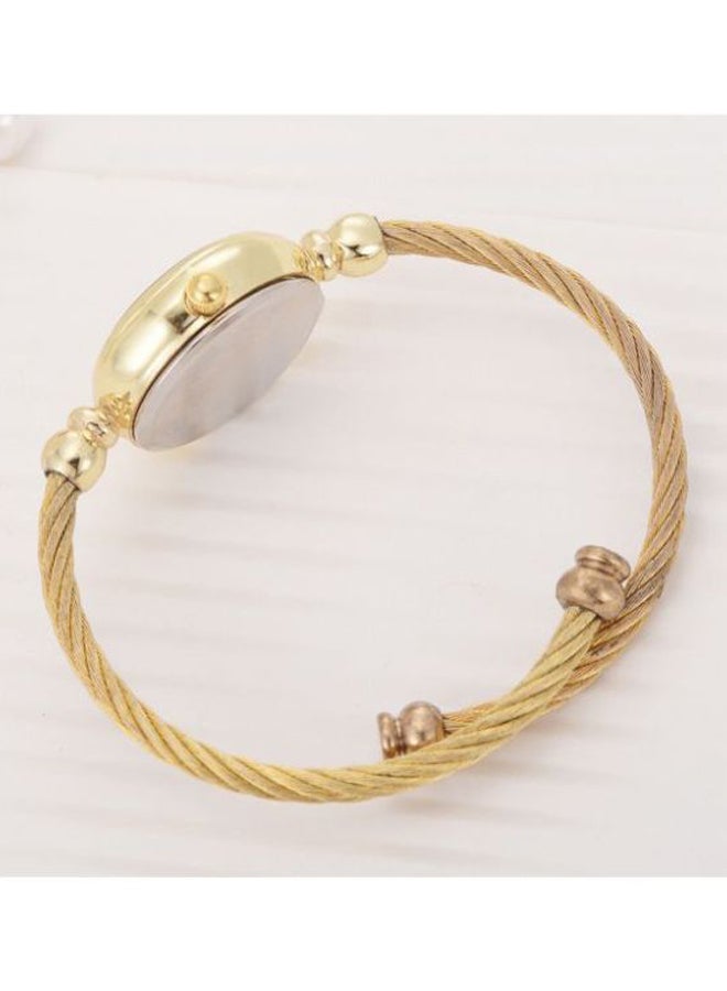 شاربدو ساعة يد كوارتز بعقارب طراز LP467-GO-W للنساء - Image 3