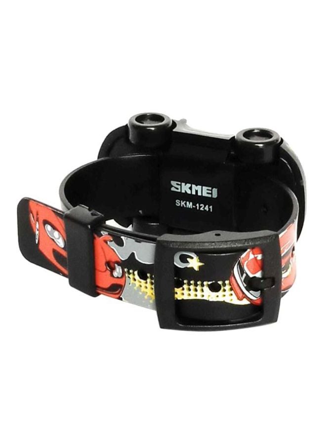 سكمي ساعة يد رقمية من بلاستيك بي في سي 1241 - 28 ملم - أسود للأولاد - Image 2