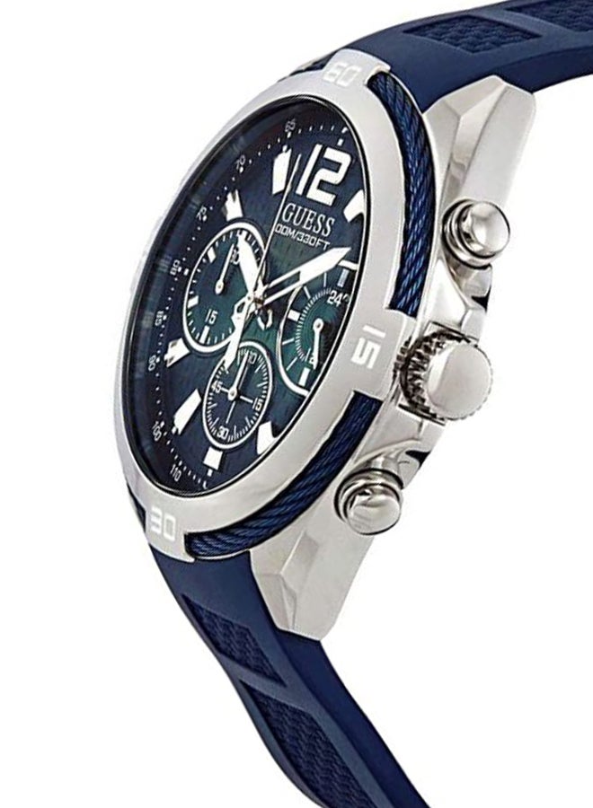 GUESS Men's Silicone Chronograph Sport Watch W1168G1 - Image 3