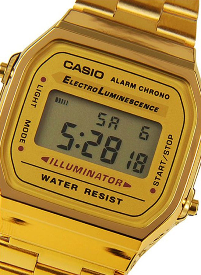CASIO - Men's Water Resistant Digital Watch A168WG-9WDF - 39 mm - Gold - Image 1