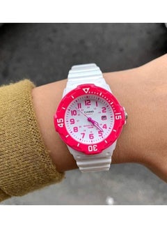 CASIO Kids' Water Resistant Analog Watch LRW200H4BVDF - 34 mm - White  - Image 3
