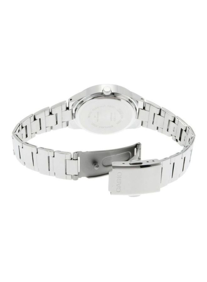 CASIO Women's Water Resistant Analog Watch LTP-1241D-3A - 33 mm - Silver - Image 2