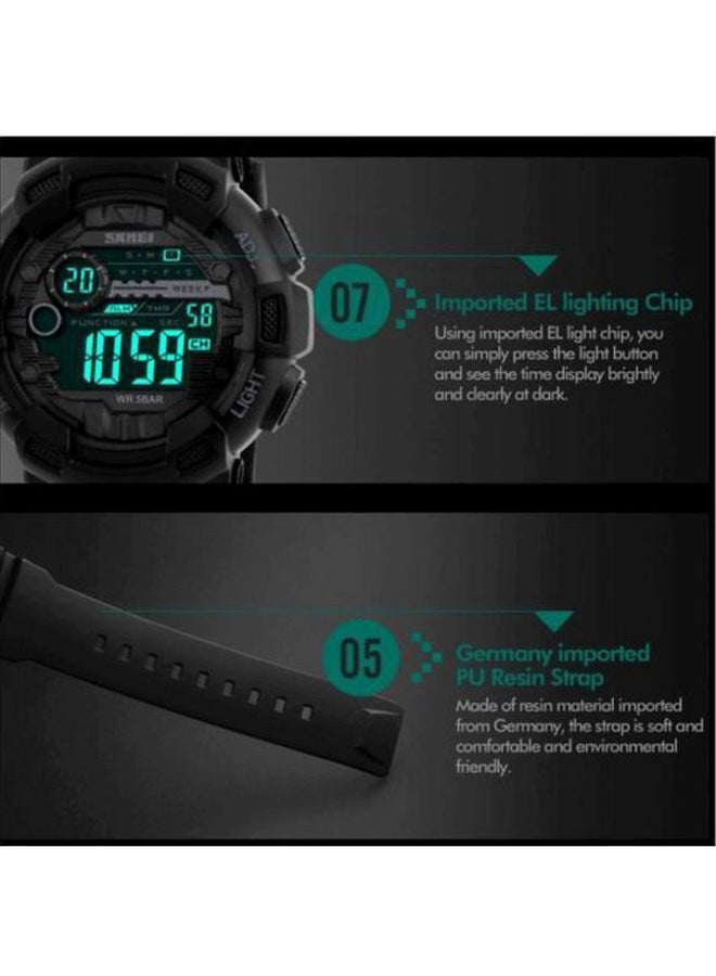 SKMEI - Men's Water Resistant Digital Watch SKM-1243-02 - Image 1