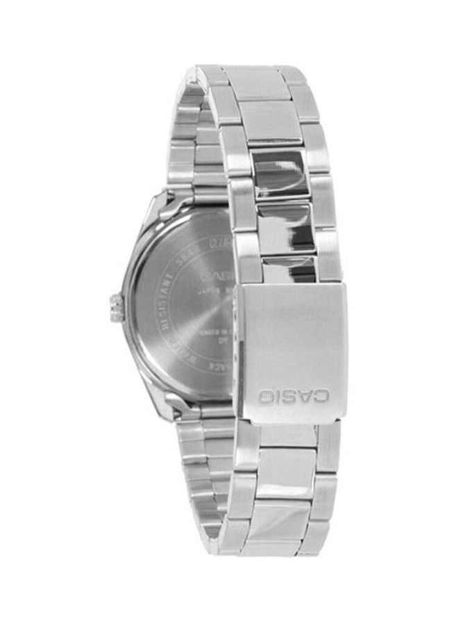 كاسيو ساعة يد إنتايسر بعقارب طراز LTP-1302D-7BVDF - 30 مم - فضي للنساء - Image 2