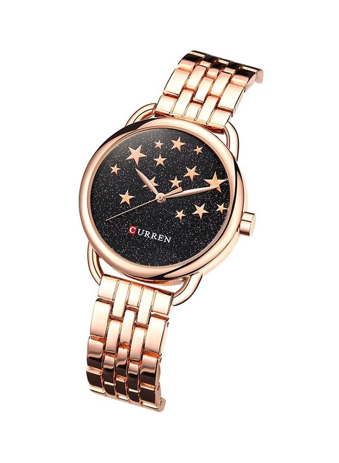 CURREN - women Water Resistant Analog Watch 9013 - 36 mm - Rose Gold - Image 1