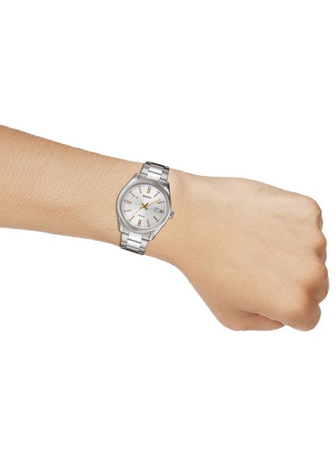 CASIO - Women's Enticer Water Resistant Digital Watch LTP-1302D-7A2VDF - 30 mm - Silver - Image 1