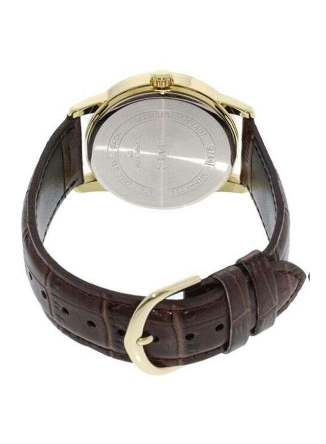 CASIO Men's Water Resistant Analog Watch MTP-V002GL-1B - 37 mm - Brown - Image 2