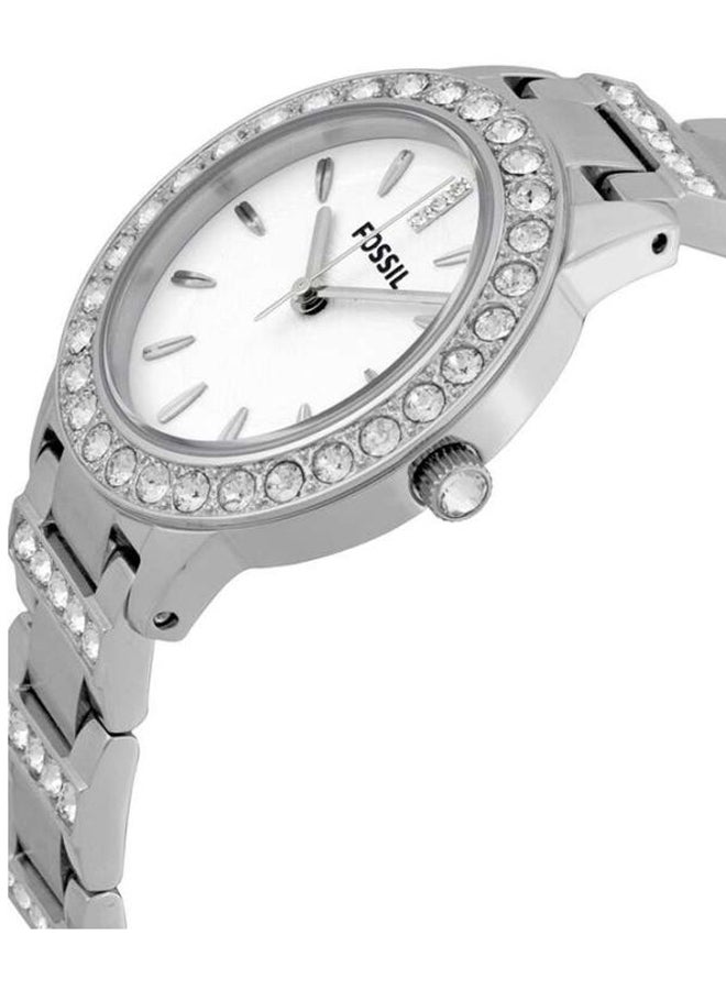 FOSSIL Women's Water Resistant Analog Watch ES2362 - 34 mm - Silver  - Image 3