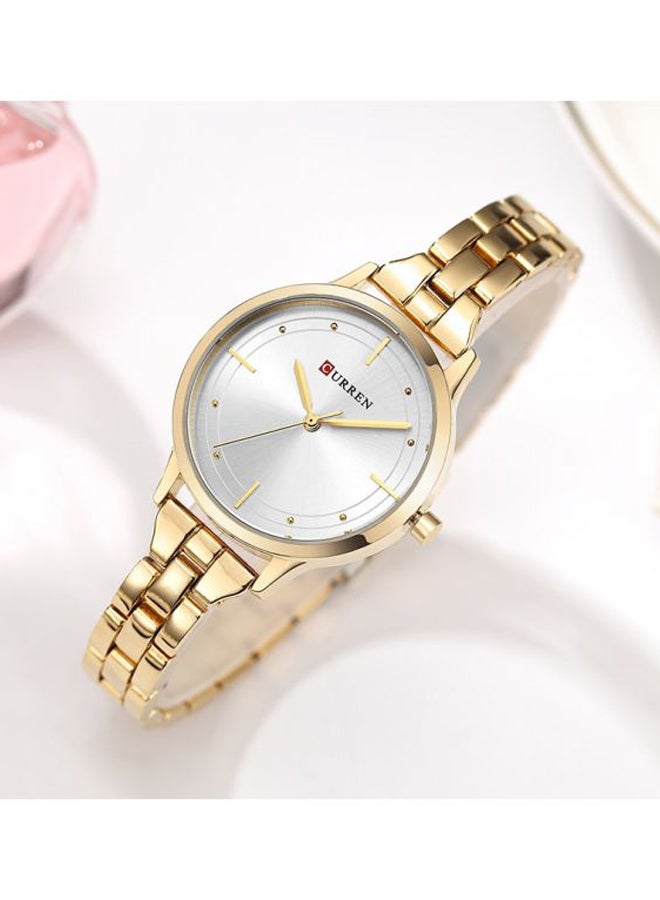 CURREN - Women's Water Resistant Analog Watch 9019 - 30 mm - Gold - Image 1