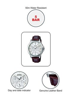 CASIO Men's Enticer Analog Watch MTP-V300L-7AUDF - 40 mm - Brown  - Image 5