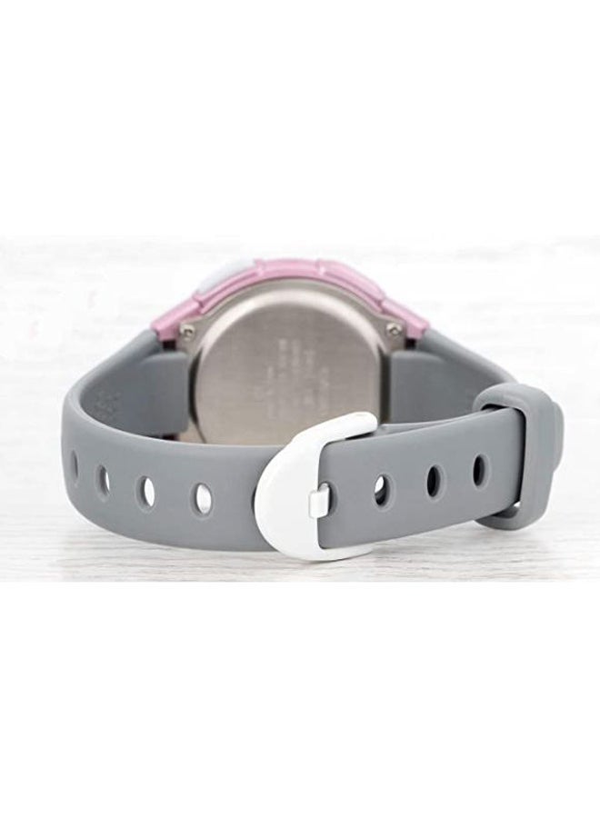 كاسيو Girls' Youth Water Resistant Digital Watch LW-203-8AVEF - 35 mm - Grey - Image 2