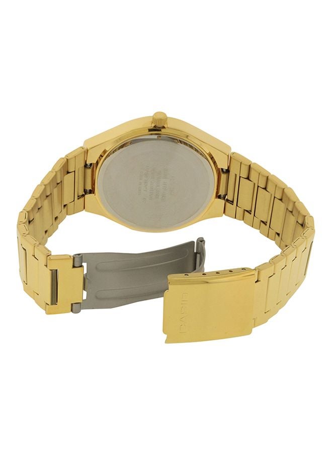 كاسيو ساعة يد إنتايسر بعقارب مقاومة للماء طراز MTP-1170N-9A - مقاس 36 مم - ذهبي للرجال - Image 2