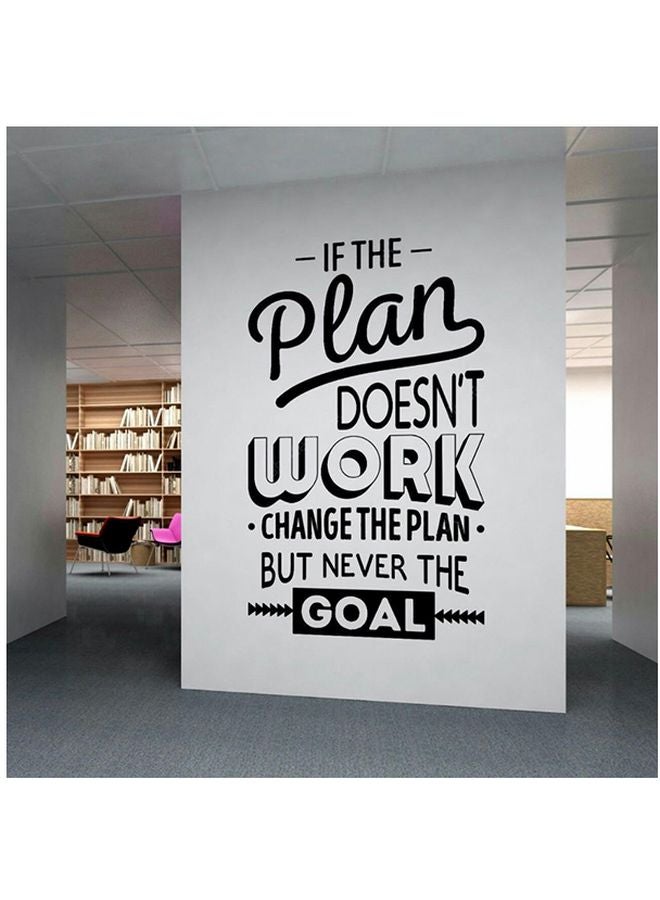 Spoil Your Wall Life Quotes Printed Wall Sticker Black/White 100x70cm 