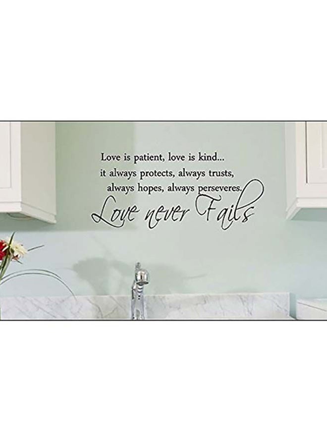 Love Quote Printed Wall Sticker Black/White 25.4x76cm - v1595331468/N39397740A_2