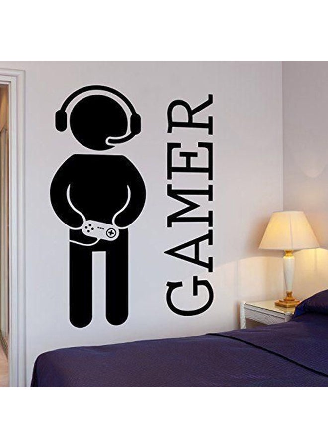 Spoil Your Wall Gamer Themed Wall Sticker Black 70x50centimeter