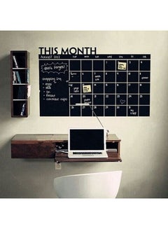 VAKIND Month Plan Calendar Chalkboard Printed Wall Sticker Black 60x90centimeter  - Image 2