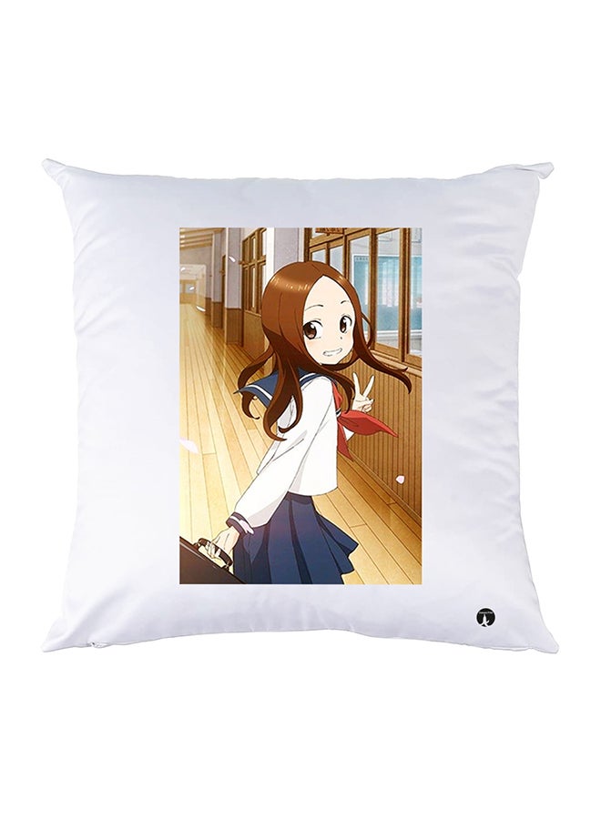 بي بي وسادة مزيّنة بنقشة مطبوعة polyester أبيض 30x30سم