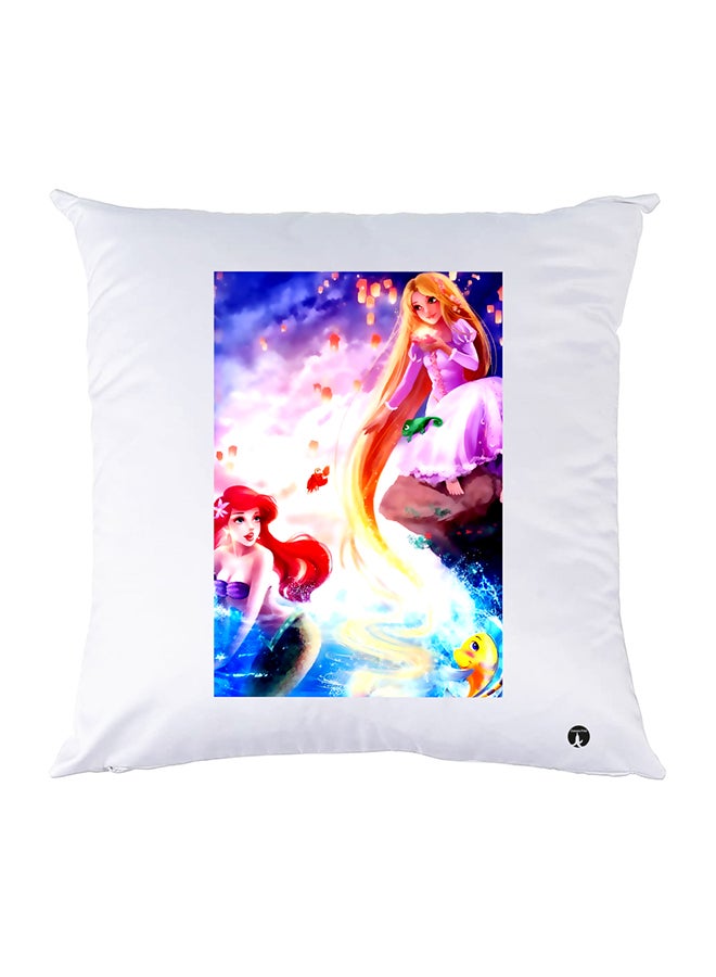 Printed Pillow polyester White 30x30cm