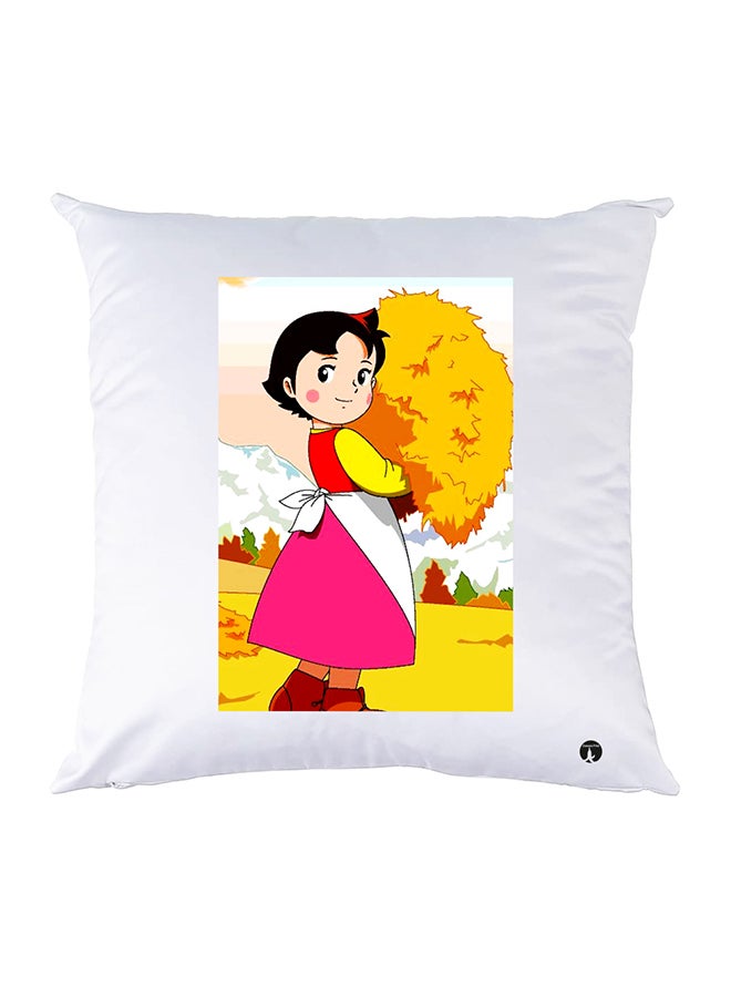 Printed Pillow Case polyester White 30x30cm