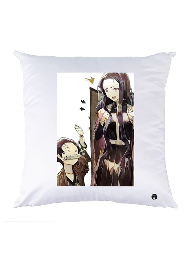 بي بي غطاء وسادة مطبوع polyester أبيض 30x30سم