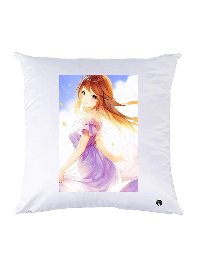 BP Printed Pillow Polyester White 30x30cm