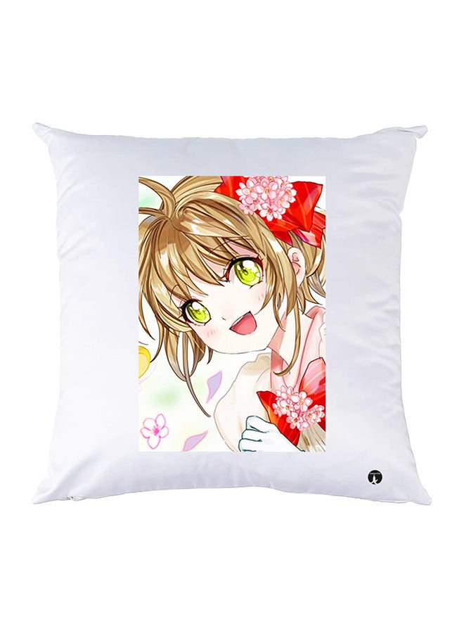 Printed Pillow Case Polyester White