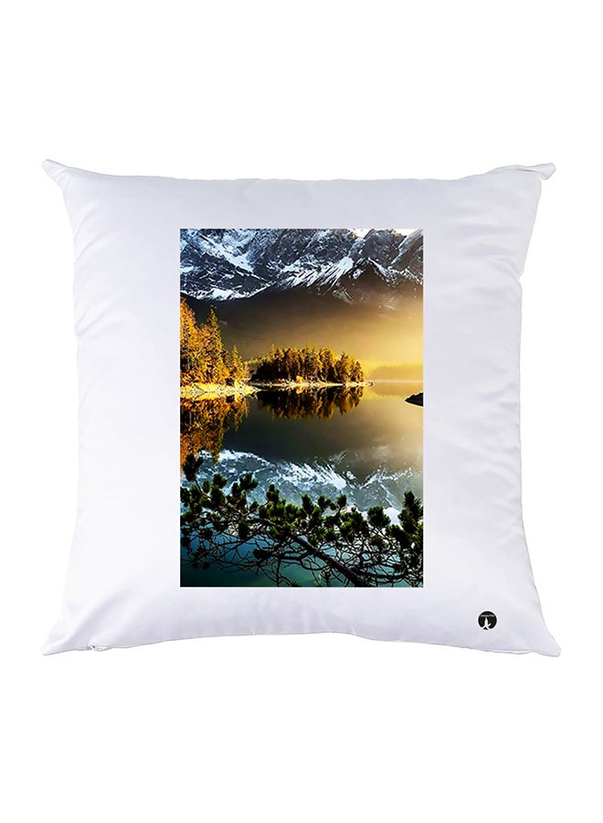 بي بي غطاء وسادة مطبوع polyester أبيض 30x30سم