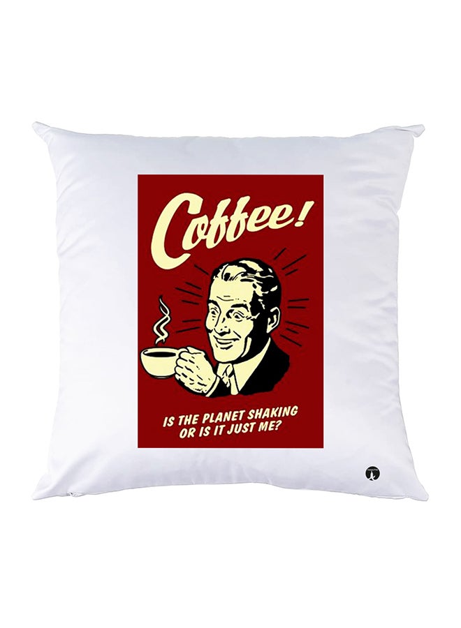وسادة مزيّنة بنقشة مطبوعة polyester أبيض 30x30سم