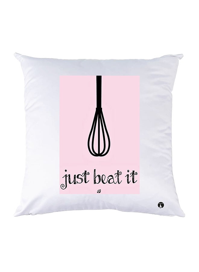 Printed Pillow polyester White 30x30cm